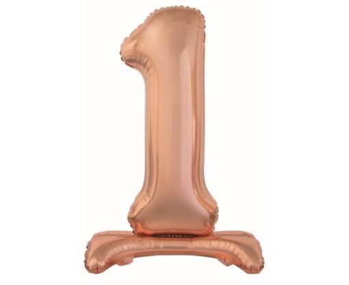 Balão Stand 74cm Nº1 - Rose Gold