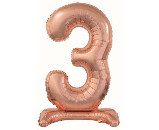 Balão Stand 74cm Nº3 - Rose Gold
