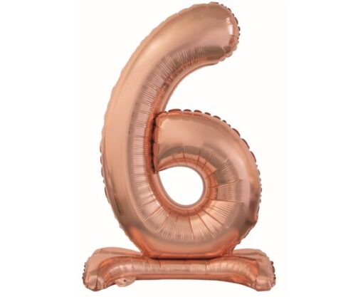 Balão Stand 74cm Nº6 - Rose Gold