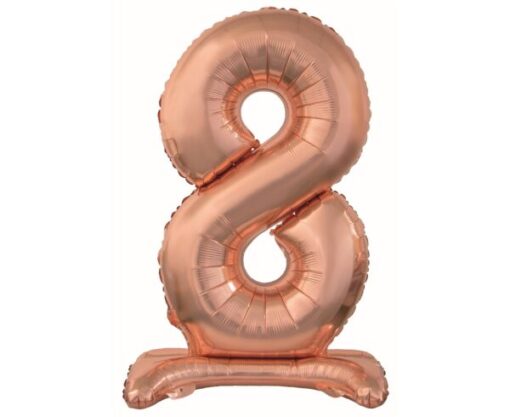 Balão Stand 74cm Nº8 - Rose Gold