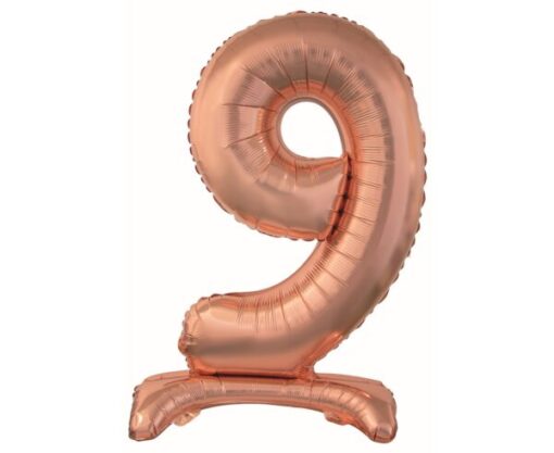 Balão Stand 74cm Nº9 - Rose Gold