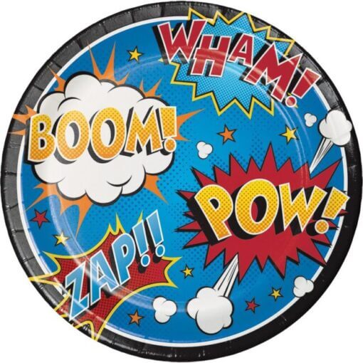 8 pratos Boom pow 23cm